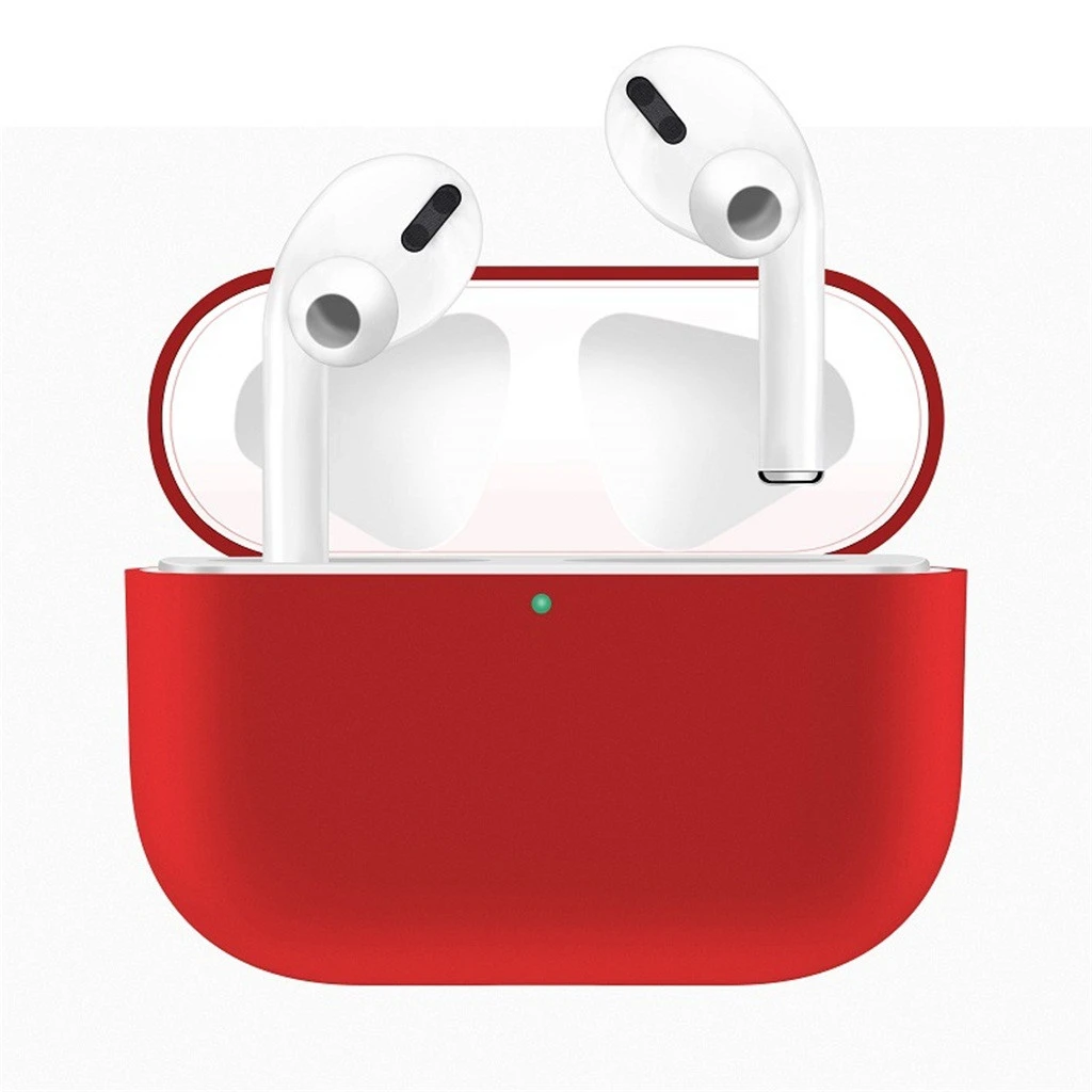Для Airpods Pro зарядный чехол Ультратонкий силиконовый Видимый передний