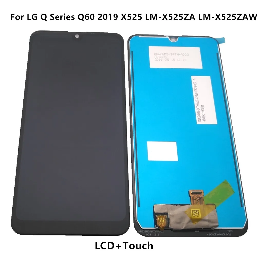 Для LG Q Series Q60 2019 X525 LM X525ZA X525ZAW ЖК дисплей + сенсорная панель дигитайзер сборка для