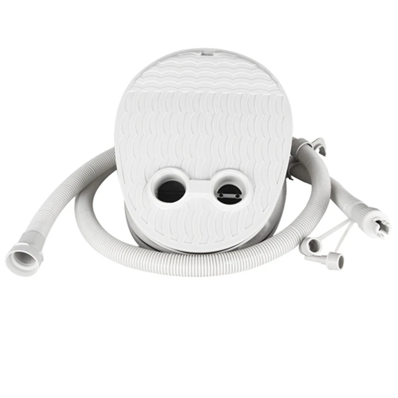 Открытый ножной воздушный насос для шин дефляции со шлангом и адаптером клапана