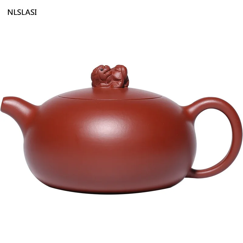 

Authentic Yixing Purple Clay Tea pot Classic Xishi Teapots beauty kettle Raw ore Handmade Boutique Tea set Drinkware 270ml