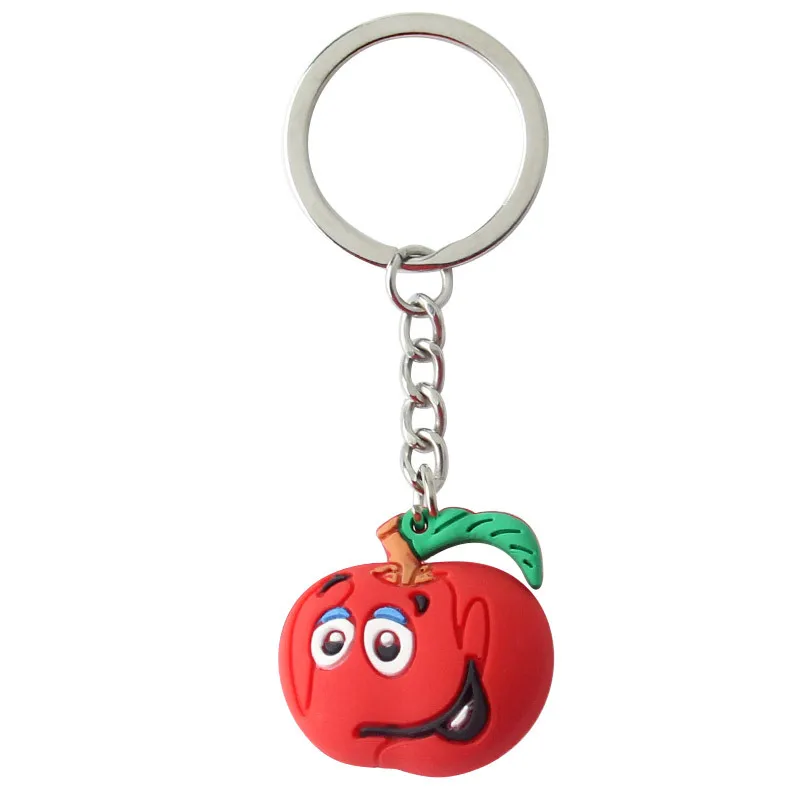Фото Брелок для ключей в виде фруктов яблока клубники | Украшения и аксессуары