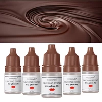 5pcs 5ml chocolate flavor essence for handmade cosmetic lip gloss lipgloss diy food grade fragrance flavoring essential