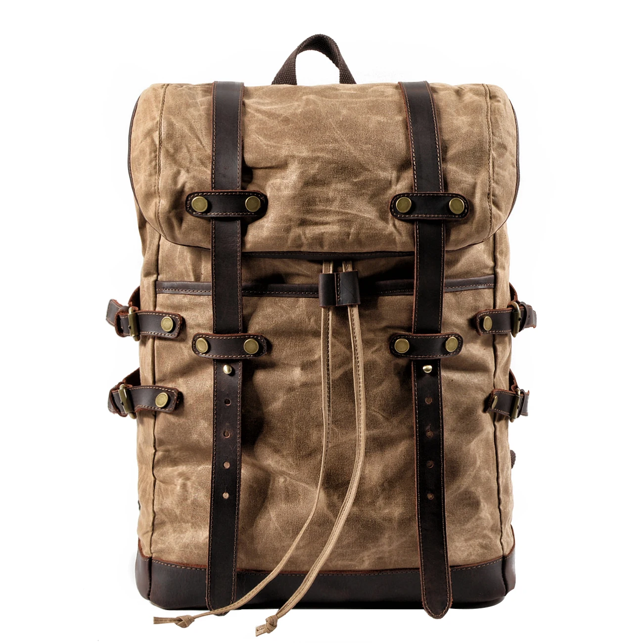 Вместительный водонепроницаемый рюкзак для походов в стиле ретро Молодежный