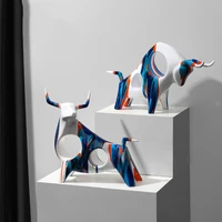 nordic art colorful cow ornaments are extravagant and creative living room tv cabinet porch model desktop decoration gifts