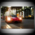 Постеры и принты на холсте, красные автомобильные огни, уличные обои, для украшения гостиной