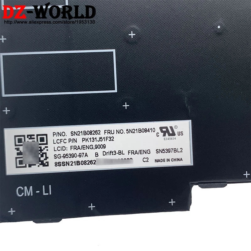 Новая Оригинальная серая CFB канадская Французская клавиатура с подсветкой для