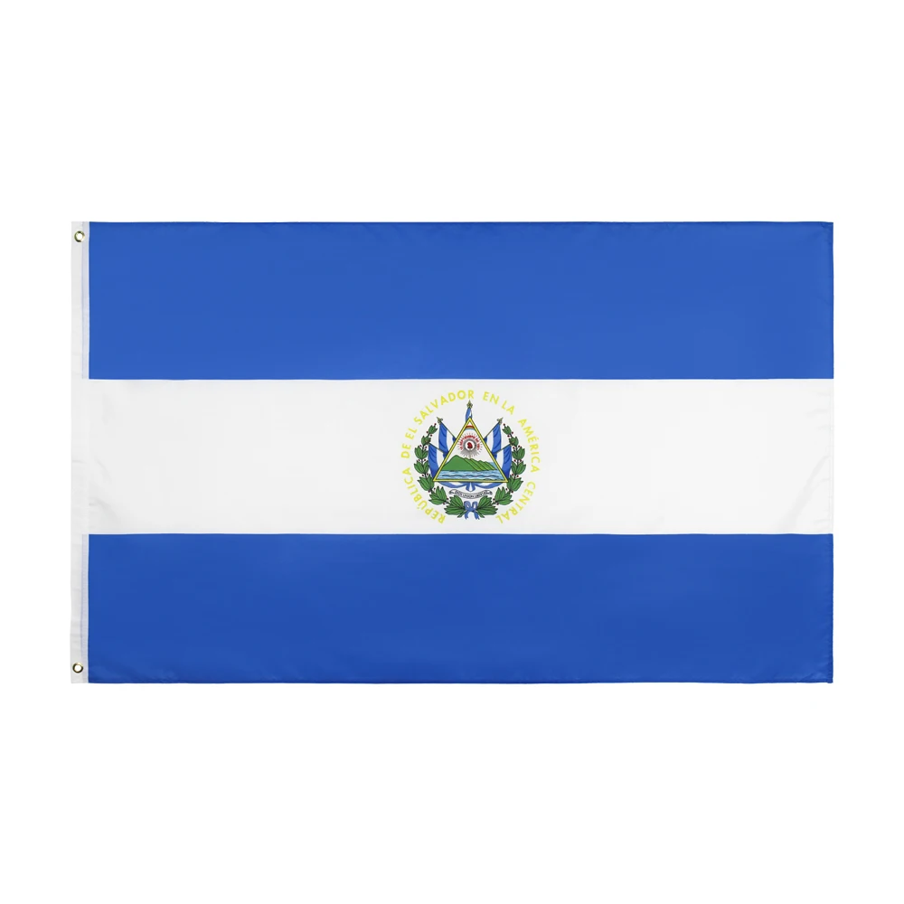 

3Jflag 3x5Fts 90X150cm SV SLV El Salvador Flag For Decoration