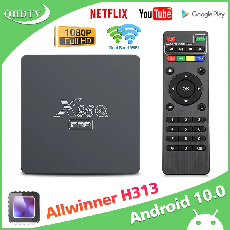 Приставка Смарт-ТВ X96Q PRO Android 10 Wi-Fi 2 4 ГГц | Электроника