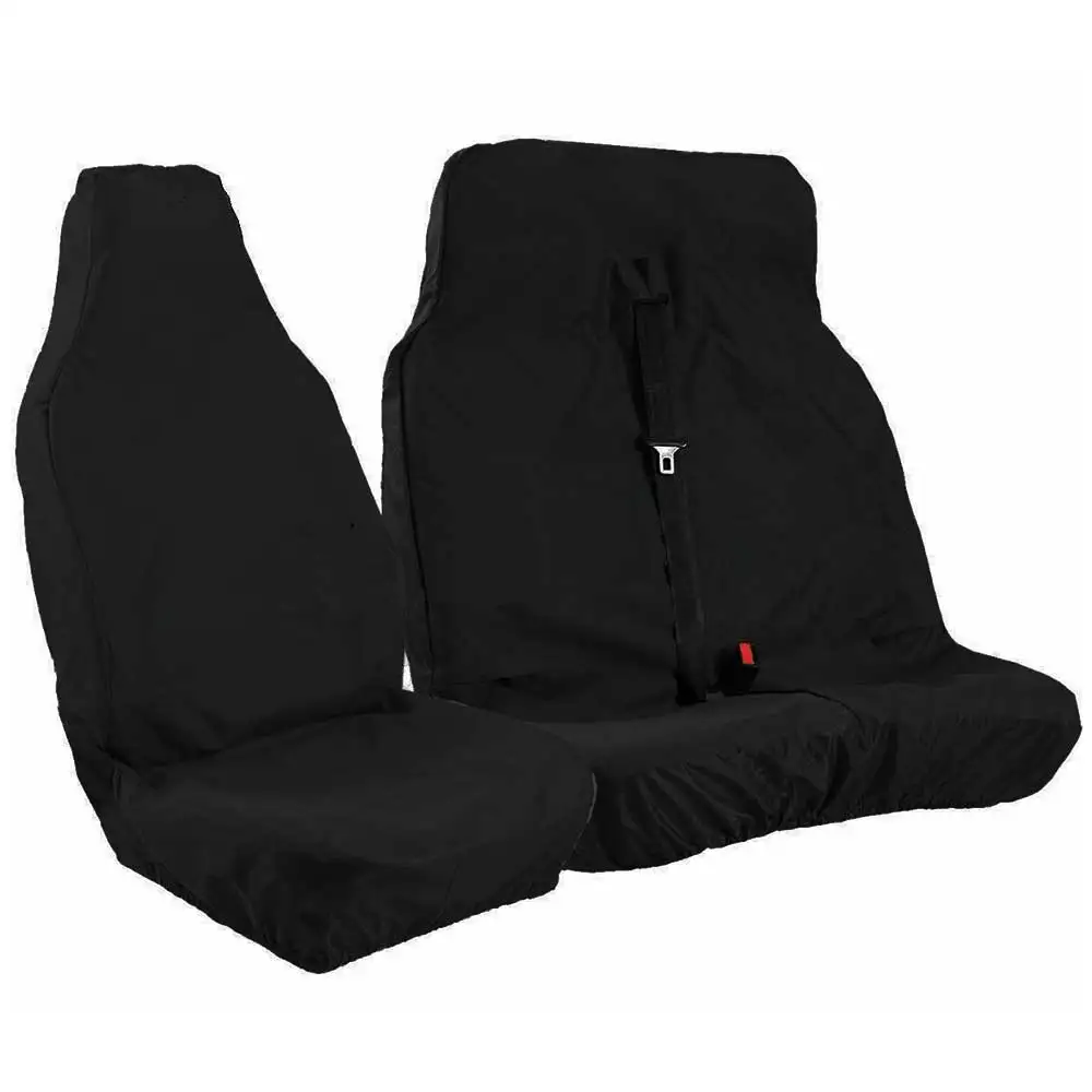 HEAVY DUTY WATERPROOF BLACK VAN SEAT COVERS 2+1 For FORD TRANSIT CUSTOM Seat Covers Protectors | Автомобили и мотоциклы