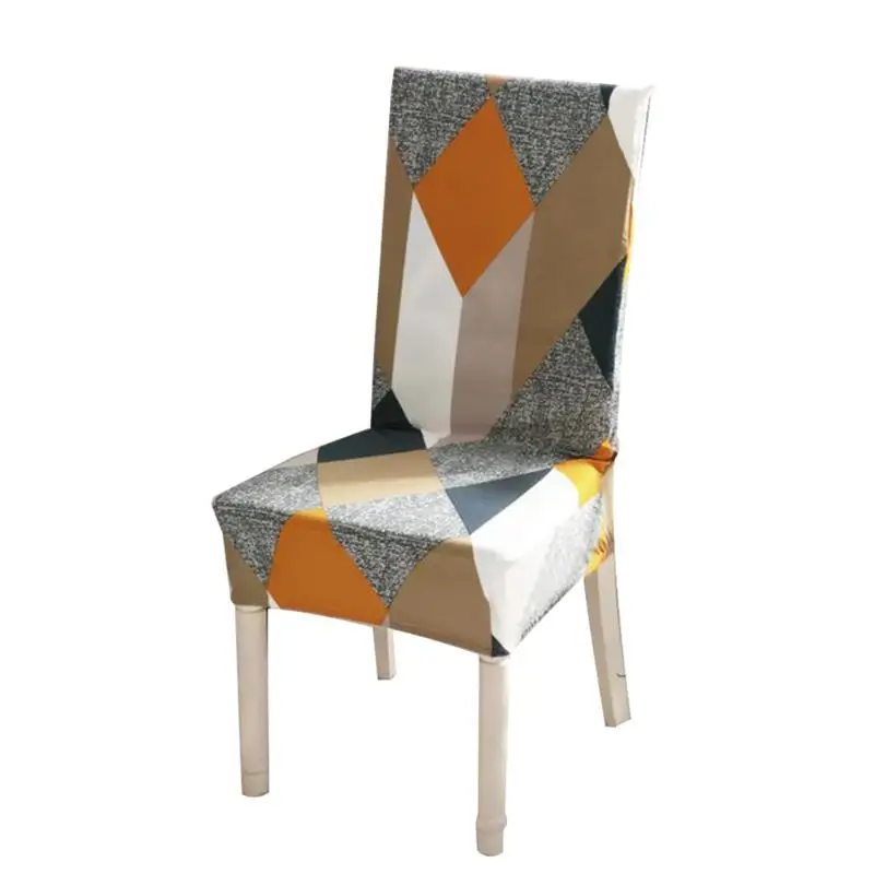 Красивые эластичные чехлы на кресла из волокнистого волокна с принтом