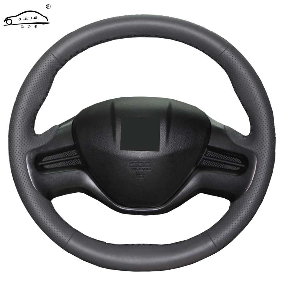 Чехол рулевого колеса автомобиля из натуральной кожи для Honda Civic 8 2006 2011 (2