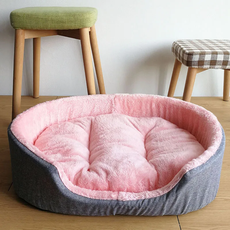 Роскошная кровать для собак большая Лежанка домашних питомцев подушка кошек