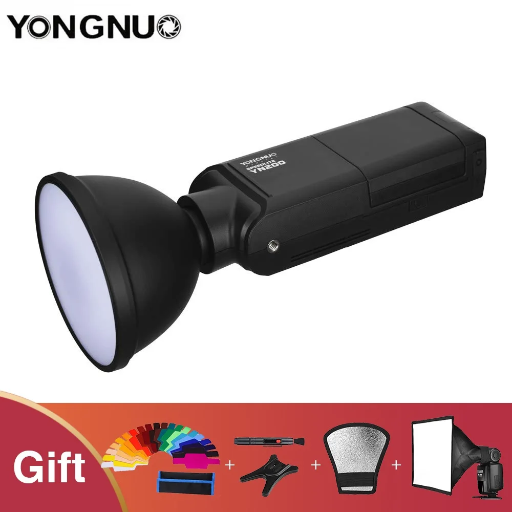 YONGNUO YN200 ttl HSS 2 4G 200 Вт литиевая батарея вспышка с usb type C совместимый YN560 TXII TXPro YN862 для