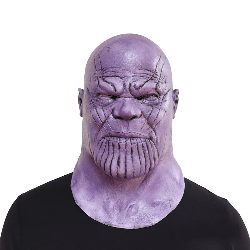 Thanos masks Бесконечная перчатка танос Халк перчатки руки Мстители 4 Железный человек перчатки Мстители костюм супергероя Косплей Опора латексная маска - Цвет: Thanos masks