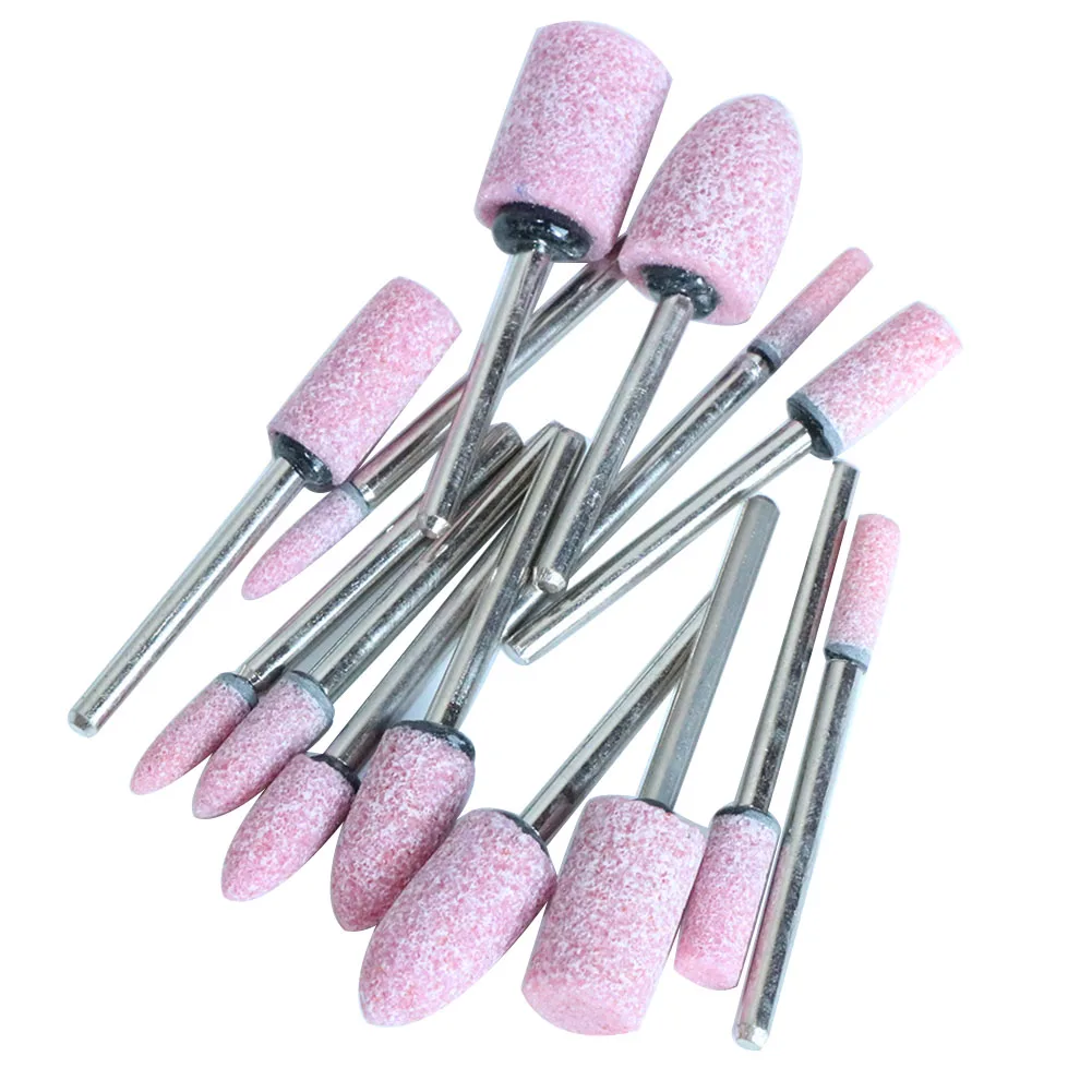 14Pcs Ceramic Grinding Head Rubber Mounted Point Wool felt Buffing wheel for Mould Polishing Dremel Rotary Tools | Инструменты