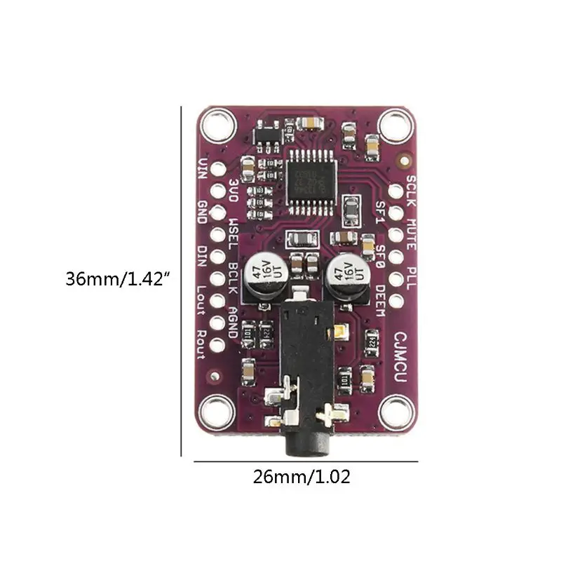 Стерео декодер DAC UDA1334A модуль плата I2S интерфейс для 3 В до 5 | Электроника