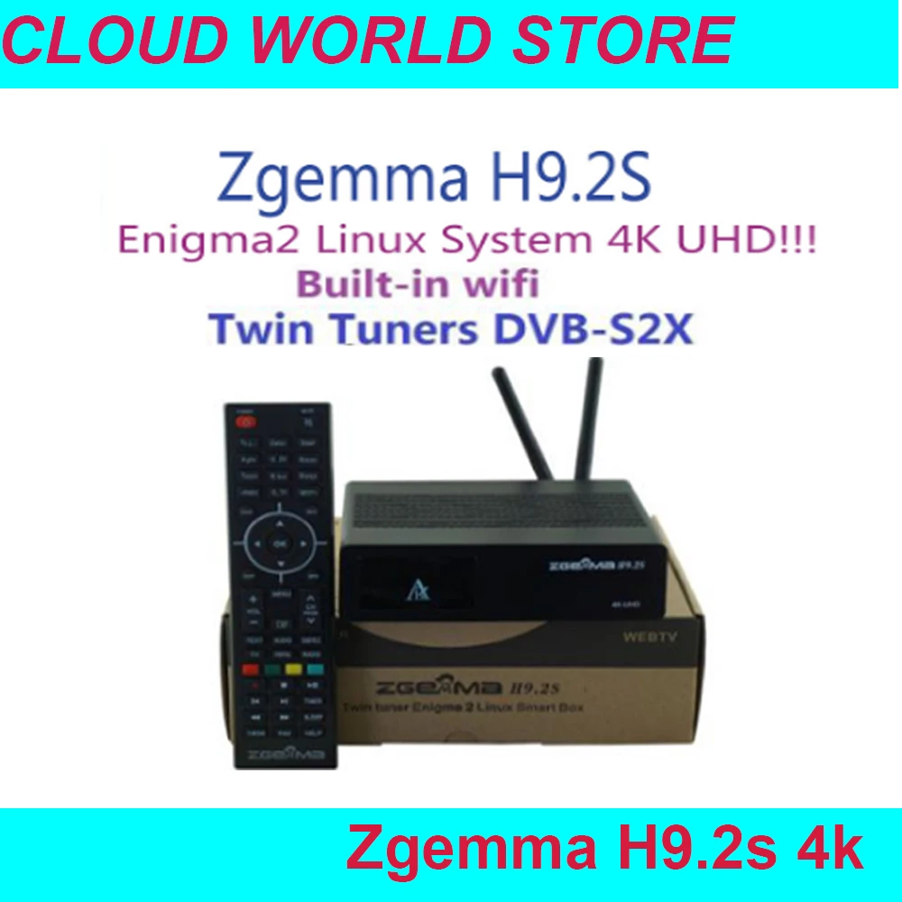 Цифровой спутниковый ресивер ZGEMMA H9.2S 2019 Linux OS Enigma2 4K UHD DVB S2X + двойной тюнер