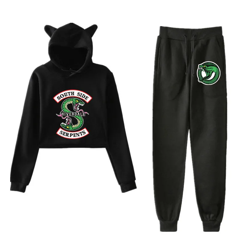 Женский костюм с капюшоном и брюками для косплея Саут сайд ривердейл|Женские
