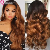 ombre human hair wig body wave lace front wig 13x4 human hair lace frontal wigs ombre honey blonde lace front wig 180 brazilian