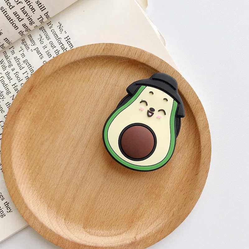 Силиконовый складной держатель для мобильного телефона с мультяшным рисунком| |