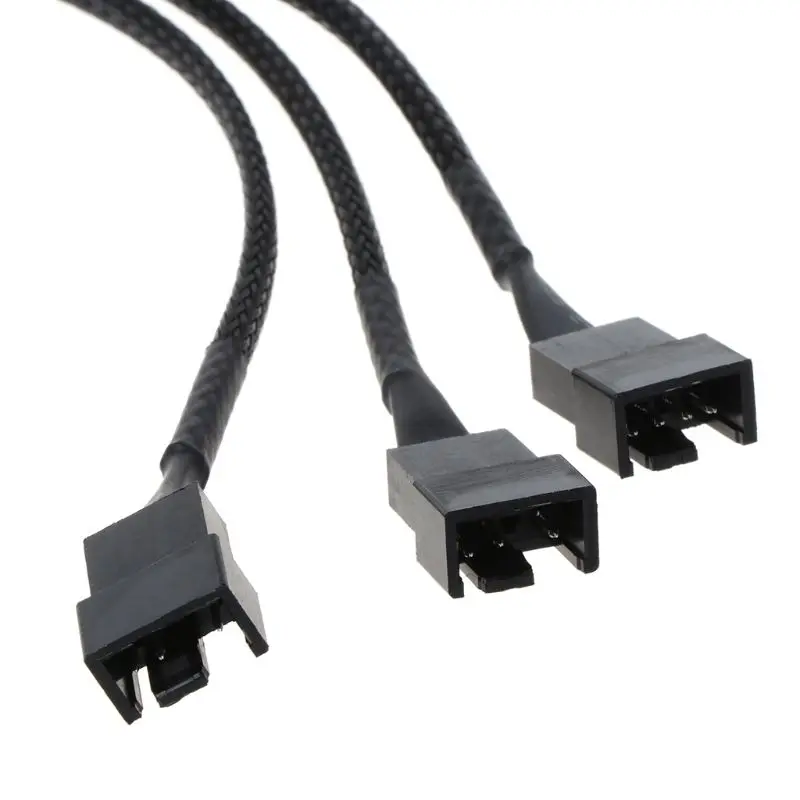 30 см 4Pin до 3 способов Y сплиттер кабель вентилятор 4 Pin 3x4Pin/3Pin удлинитель для ПК