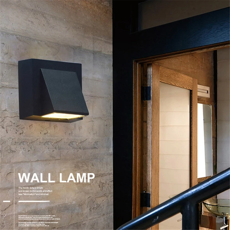 

5W Modern LED Wall Light Outdoor Waterproof Wall Lamp Perfect for Corridor Courtyard Gate Terrace Balcony Garden
