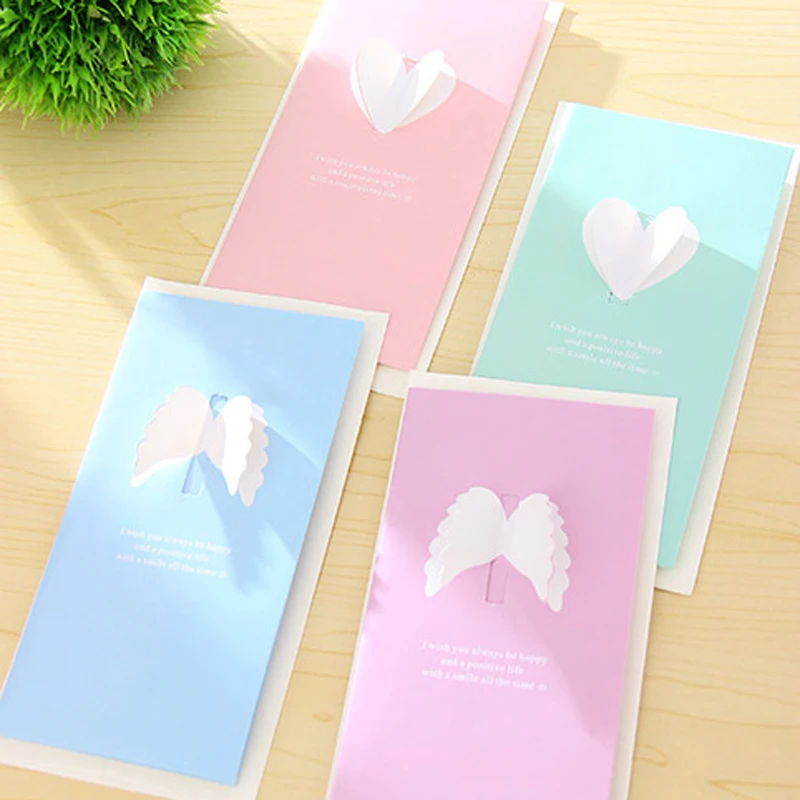 2 шт. креативная открытка с надписью love heart thank you card Wedding thanks birthday бумажная упаковка