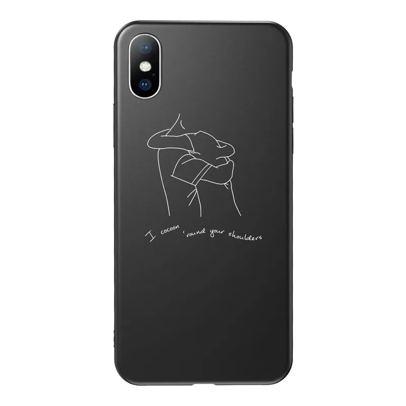 USLION чехол для телефона с буквенным принтом для iPhone X XS XR 11 Pro Max, чехол с сердечком, Мягкий ТПУ силиконовый чехол s для iPhone 8 7 6 6s Plus - Цвет: AC7719