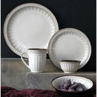 european style ceramic dinnerware sets dinner plates steak dish dessert snack cake dishs porcelain salad rice bowl mug tableware