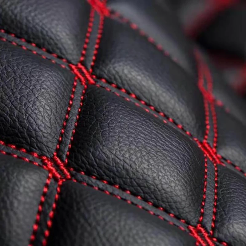 Ручная работа автомобильные коврики 5D из искусственной кожи вышивка плед на