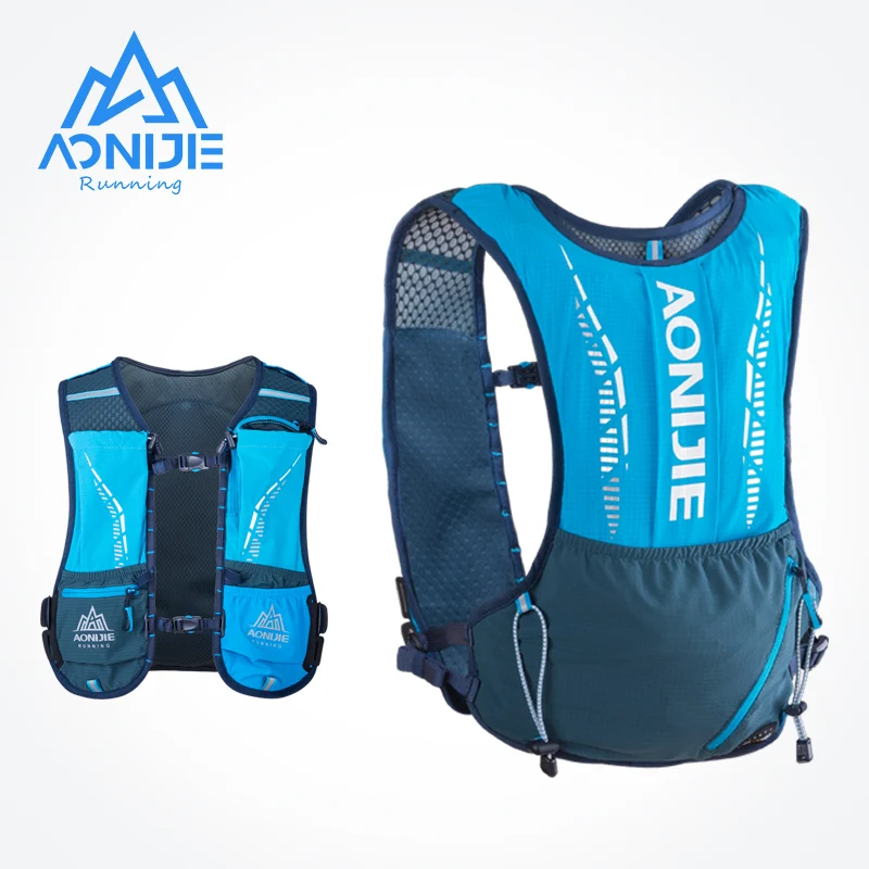 

AONIJIE C9102S New Ultra Vest 5L Hydration Backpack Pack Bag Soft Water Bladder Flask Set For Hiking Trail Running Marathon Race