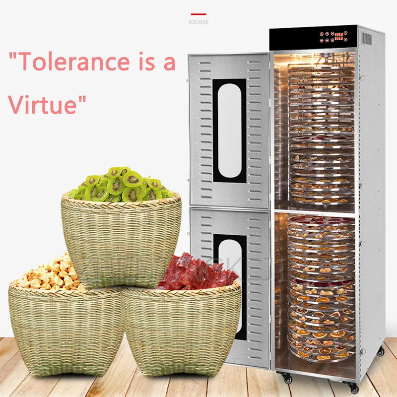 

26 Floors Food Dryer Rotating Fruit Machine Fruit Tea And Vegetables Dehydration Air Dryer Sausages 6000W Food Drying Appliances