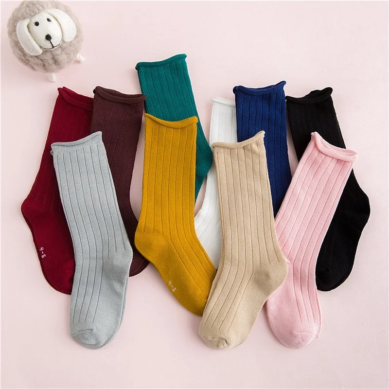 

Spring Summer Baby Boy Girls Crimped Ruffle Loose Cotton Socks Kids Toddler Double Needle Short Socks for Children 1-10Y