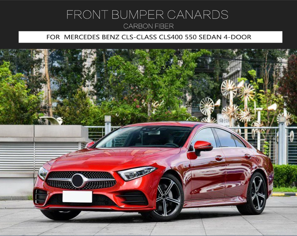 Для Benz W218 Передние Губы разветвители Противотуманные фары Крышка для Mercedes-Benz CLS класс Спорт 6 шт. класс CLS cls400 cls550