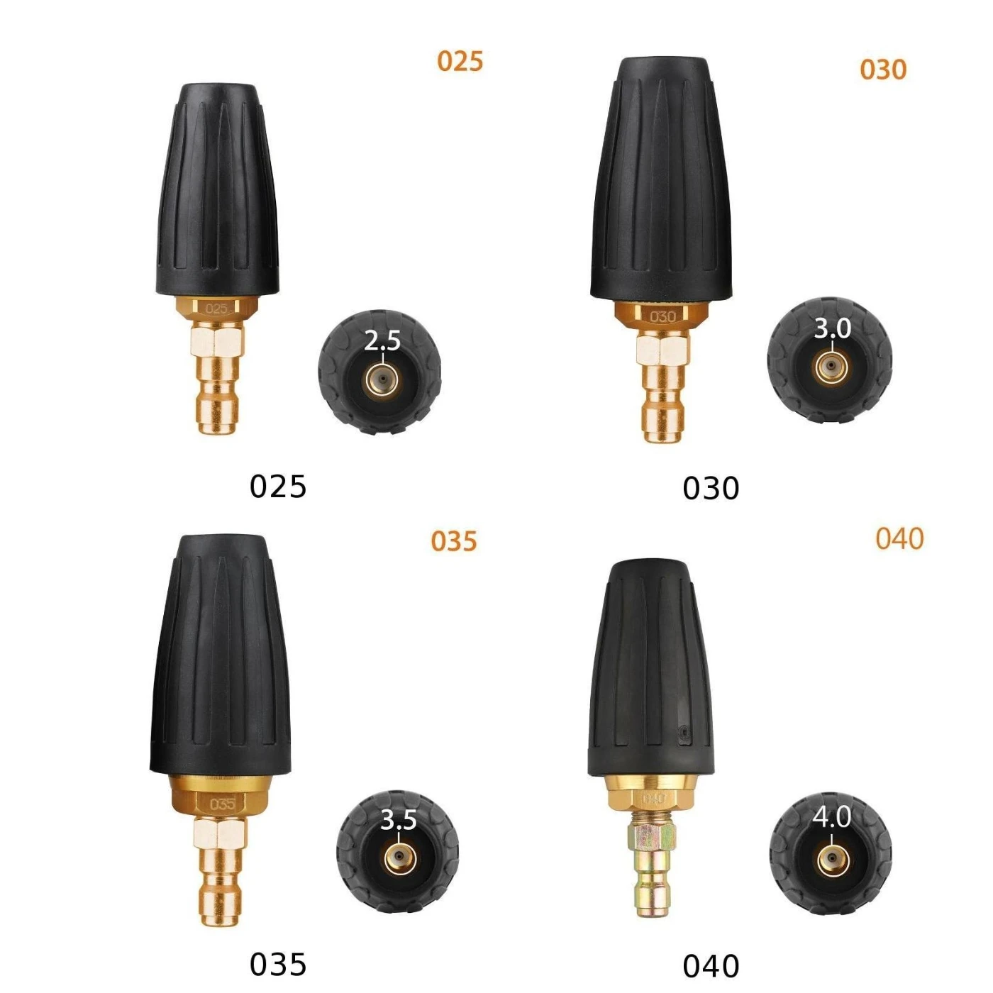 1 * медное турбо сопло высокого давления шайба вращающаяся 3000PSI 2 5 4 GPM 1/4 &quotбыстрое