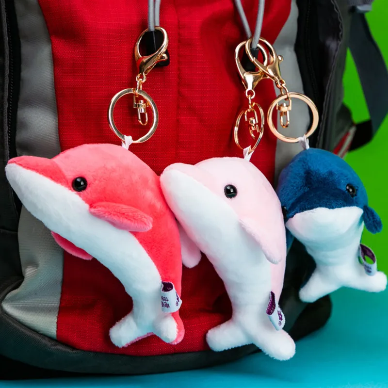 

13 см аквариум маленький подарок kawaii брелок плюшевый дельфин кулон