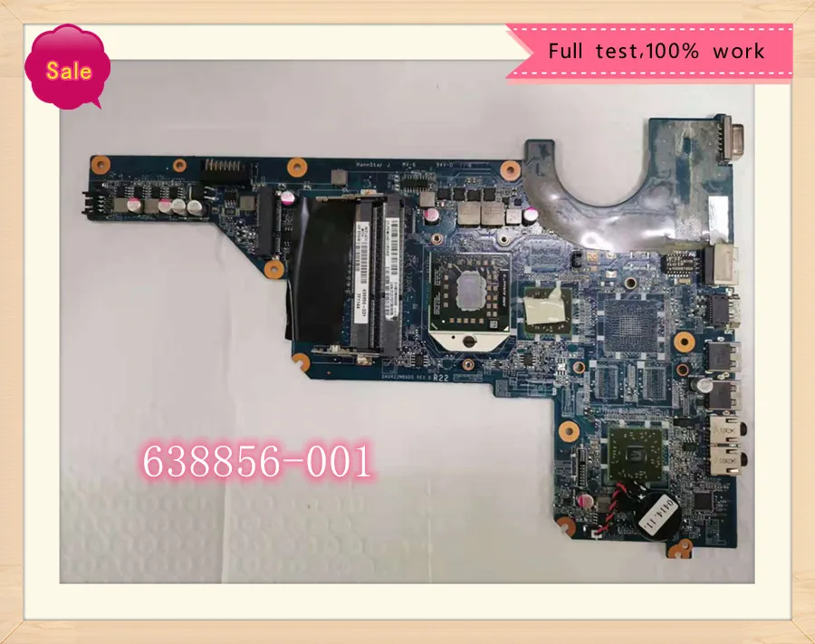 

638856-001 Motherboard for HP PAVILION G4 G7 G4-1000 NOTEBOOK Mainboard DA0R22MB6D1 DA0R22MB6D0