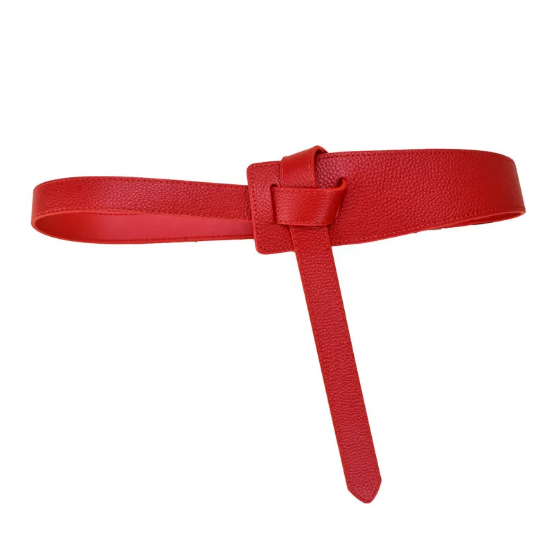 

First Layer Cowhide Casual Wide Belt for Women Leather Decorative Overcoat Sweater Dresses Waist-Tight Waist Seal Dropshipping