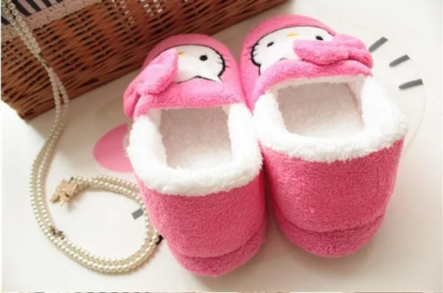 

New Winner Cartoon Shoes Women thin light home slippers home Plush shoes yey-9101