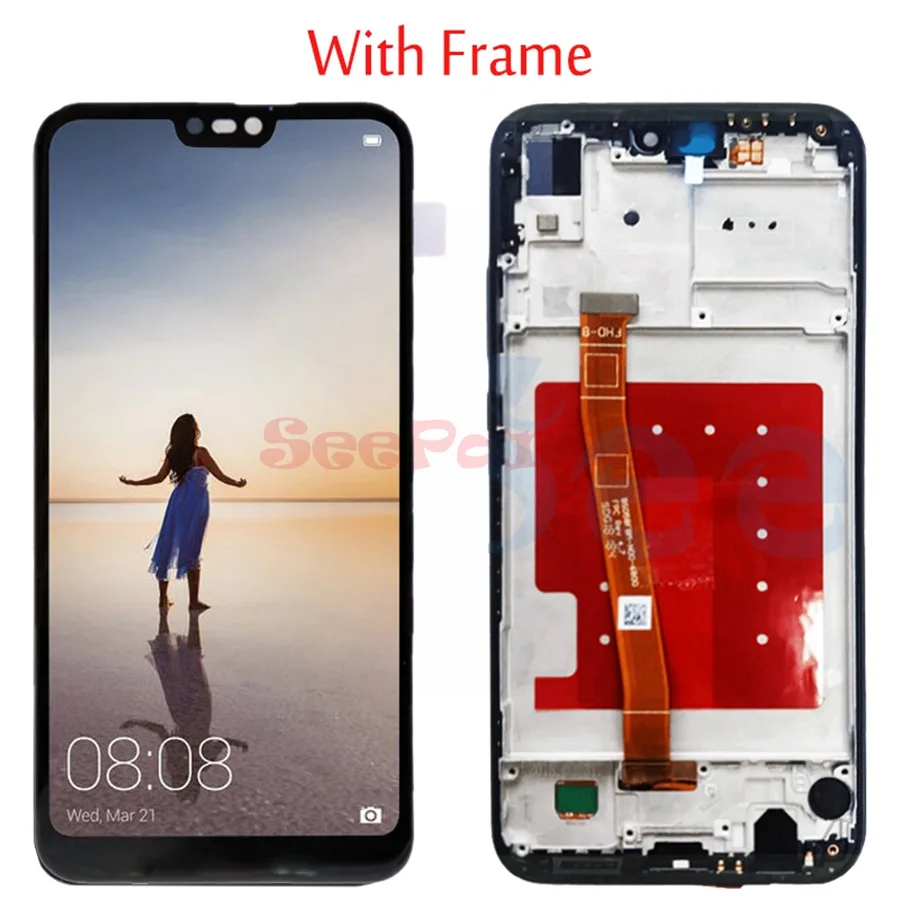 ЖК дисплей 5 84 дюйма для Huawei P20 Lite сенсорный экран дигитайзер в сборе запасная