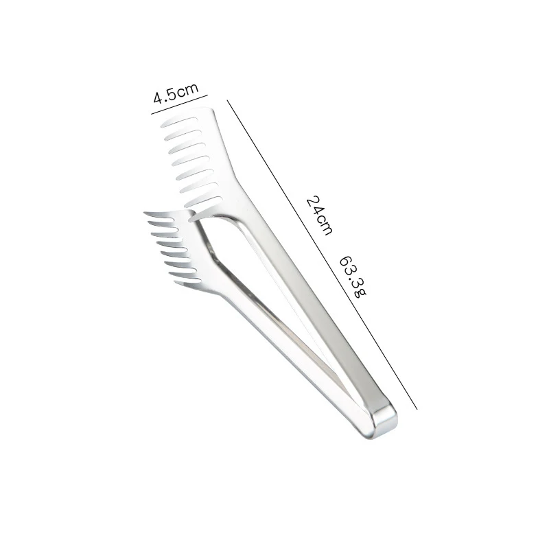 Щипцы для лапши из нержавеющей стали 9 дюймов щипцы пищевые макарон спагетти