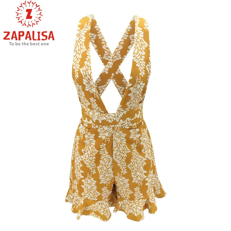 Сексуальный глубокий V образный вырез открытая спина трико комбинезон с лямкой