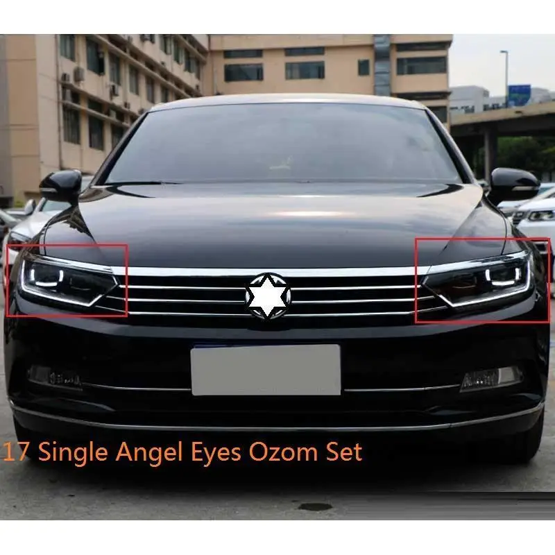 MODEL C Внешний аксессуар, боковая Поворотная сигнальная лампа Luces Led Para, автомобильные фары, автомобильные фары в сборе 17 для Volkswagen Magotan - Цвет: MODEL C