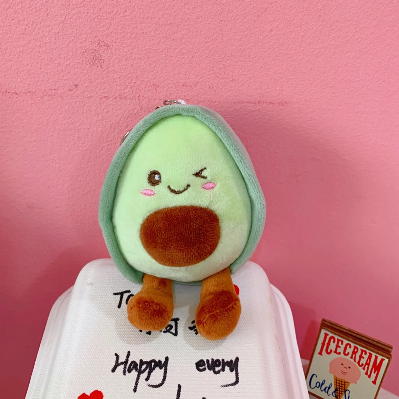

Kawaii Ins Girl Avocado Key Buckle Lovely Ugly Cute Plush Toy Pendant Lovers Bag Decoration Birthday Present Christmas Gift