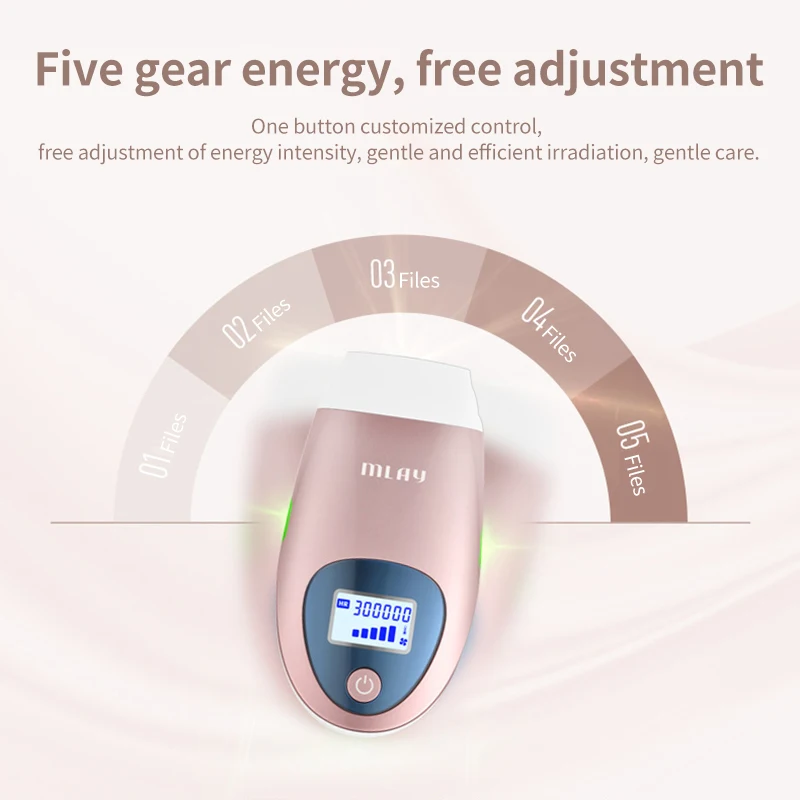 

Mlay IPL Hair removal Epilator a Laser Permanent Hair Removal Machine Face Body 3IN1 Electric depilador a laser 500000 Flashes