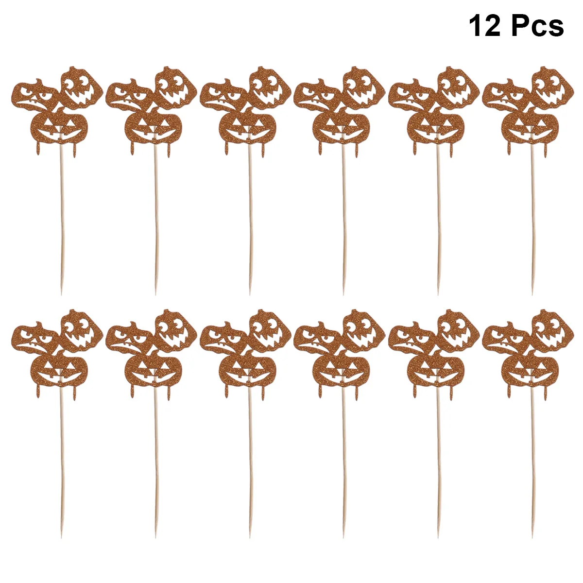 12 шт. Хэллоуин тема торт Топпер тыква украшение торта верхушка вставки выбирает