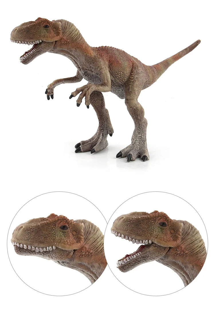 Игрушечный динозавр 1 шт. пластиковый аллозавр модель динозавра экшн-фигурки