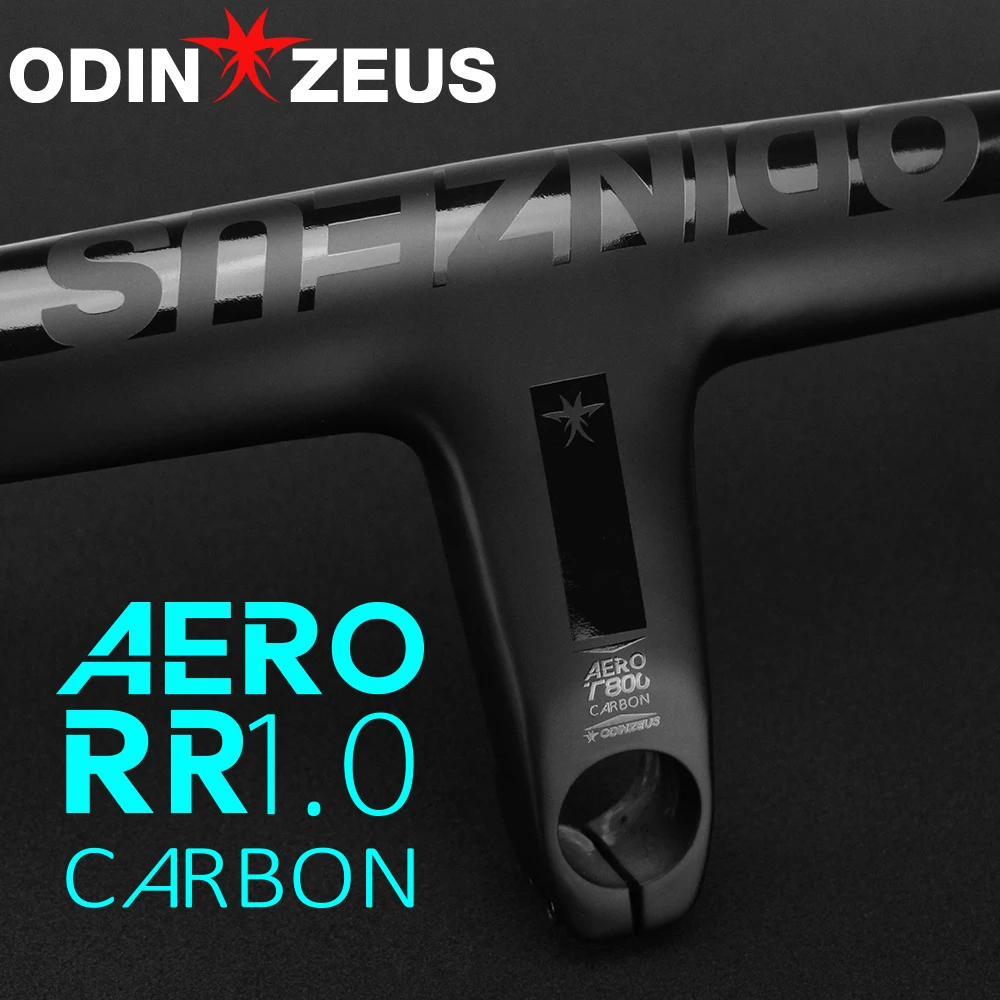 Продажа ODINZEUS RR1.0 стиль полностью из углеродного волокна велосипед 28,6 мм встроенный бар Дорожный велосипед руль Cycing части 80/90/100/110*380/400/420