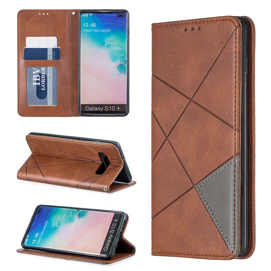 S10E кожаный чехол-портмоне на магнитной застежке чехол для samsung Galaxy Note 10 Pro A10E A20E A10 A20 A30 A40 A50 A70 S9 S10 из искусственной кожи чехол-накладка