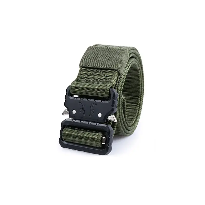 Tactical Belt Military Belt Army Combat Training Outdoor Hunting Adjustable High Quality Nylon Belt Security Accessories - Цвет: Army green belt